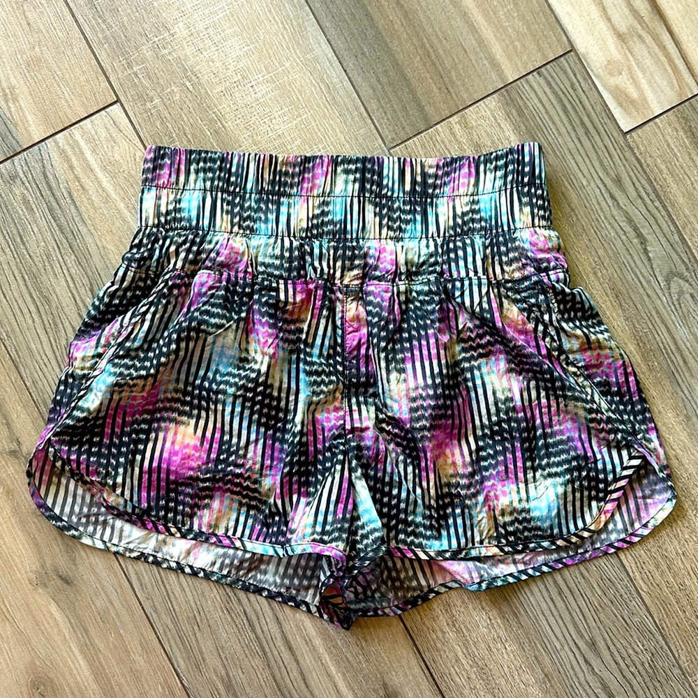 FP movement lined high waisted athletic shorts